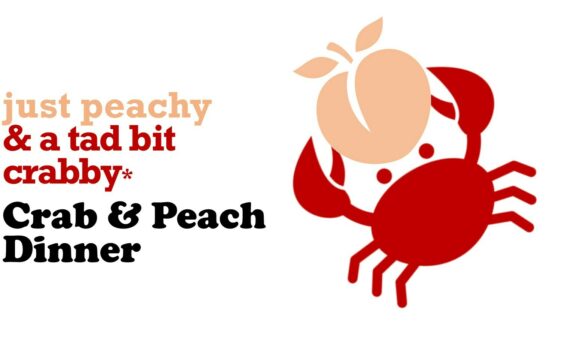 Crab & Peach Dinner