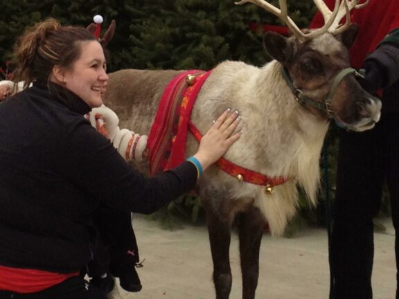 Live Reindeer Visit with Santa!