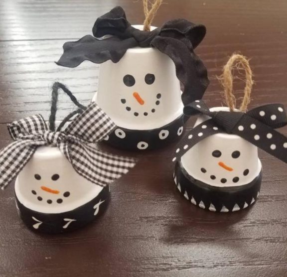 Kids Paint Night-Snowman Pot