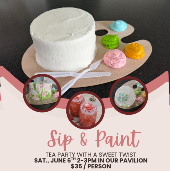 Sip & Paint Tea Party (with a sweet twist)
